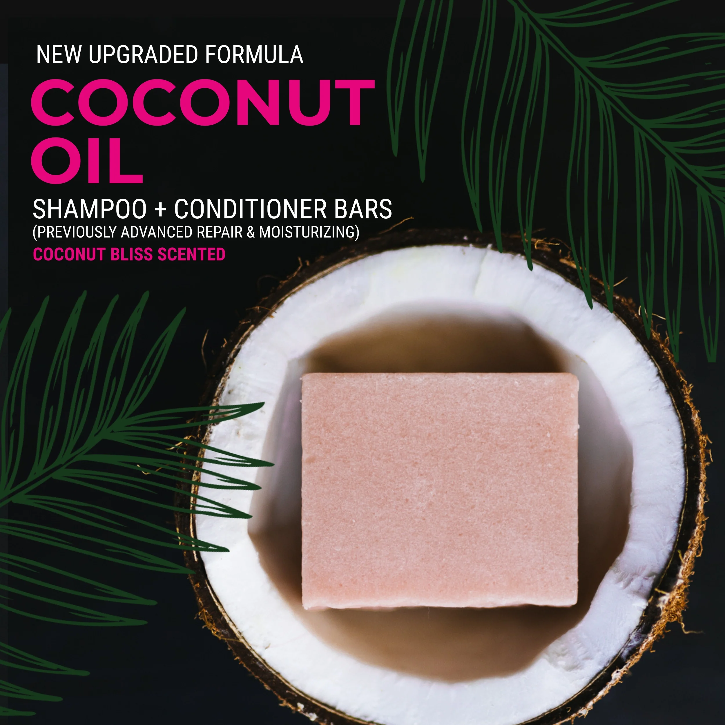 Coconut Oil Conditioner Bar for Severely Damaged Ends - Image 3