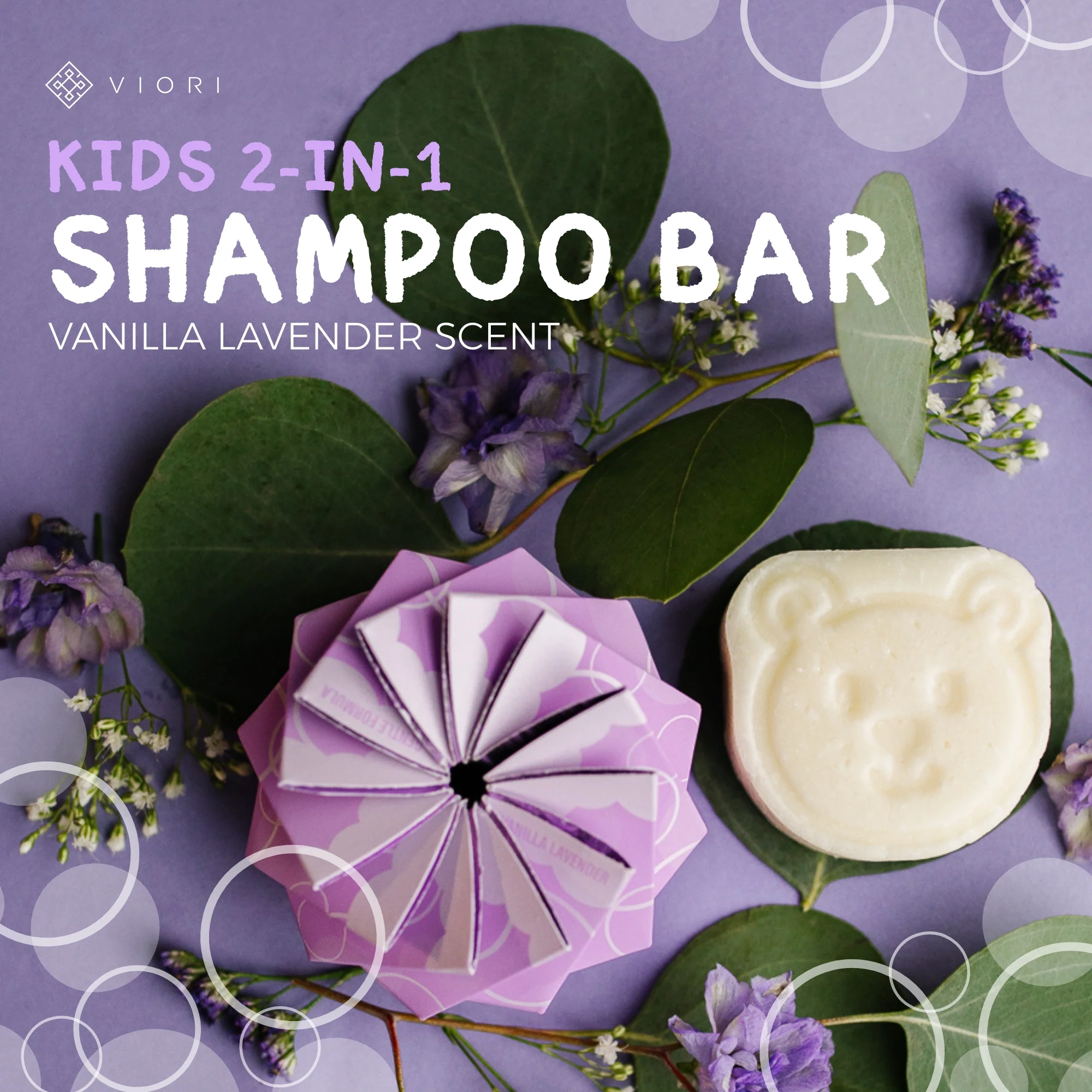 LIMITED Kids' 2-in-1 Shampoo & Body Wash Bar | Vanilla Lavender - Image 3