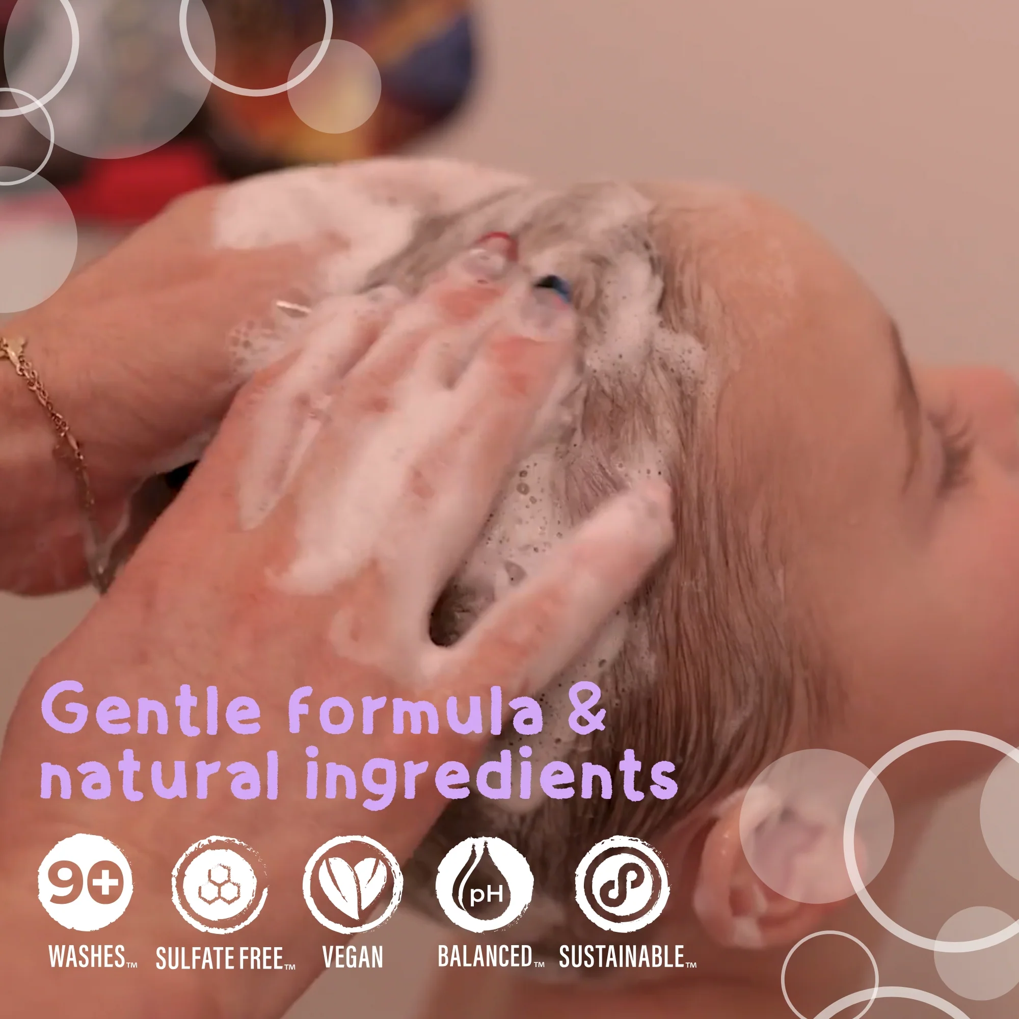 LIMITED Kids' 2-in-1 Shampoo & Body Wash Bar | Vanilla Lavender - Image 4