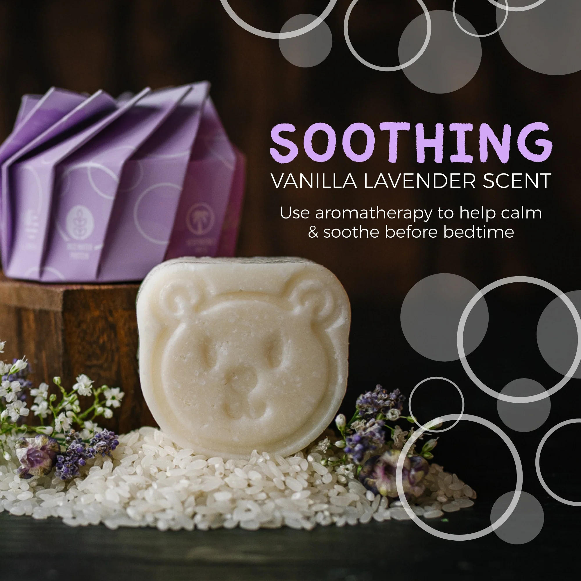LIMITED Kids' 2-in-1 Shampoo & Body Wash Bar | Vanilla Lavender - Image 7