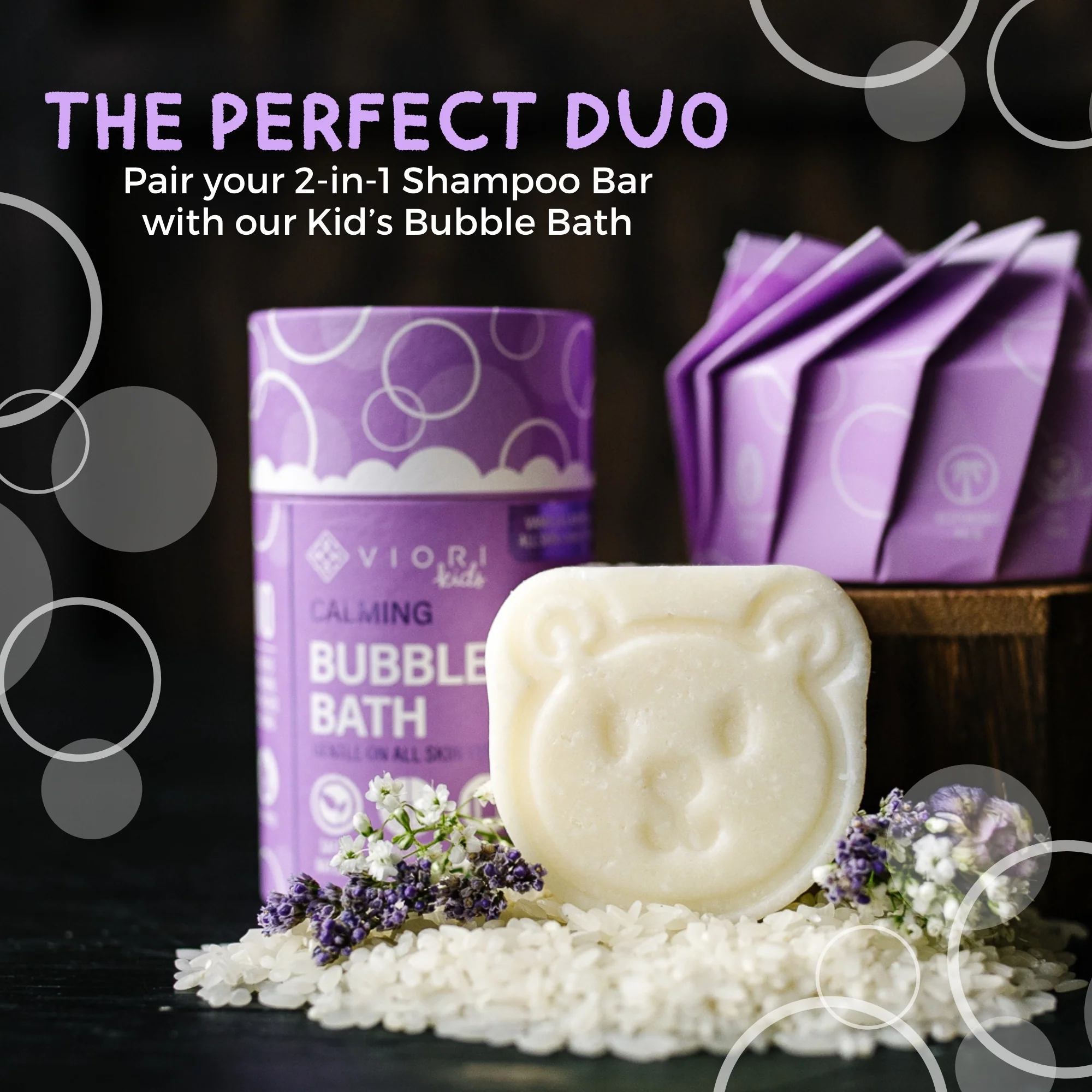 LIMITED Kids' 2-in-1 Shampoo & Body Wash Bar | Vanilla Lavender - Image 8