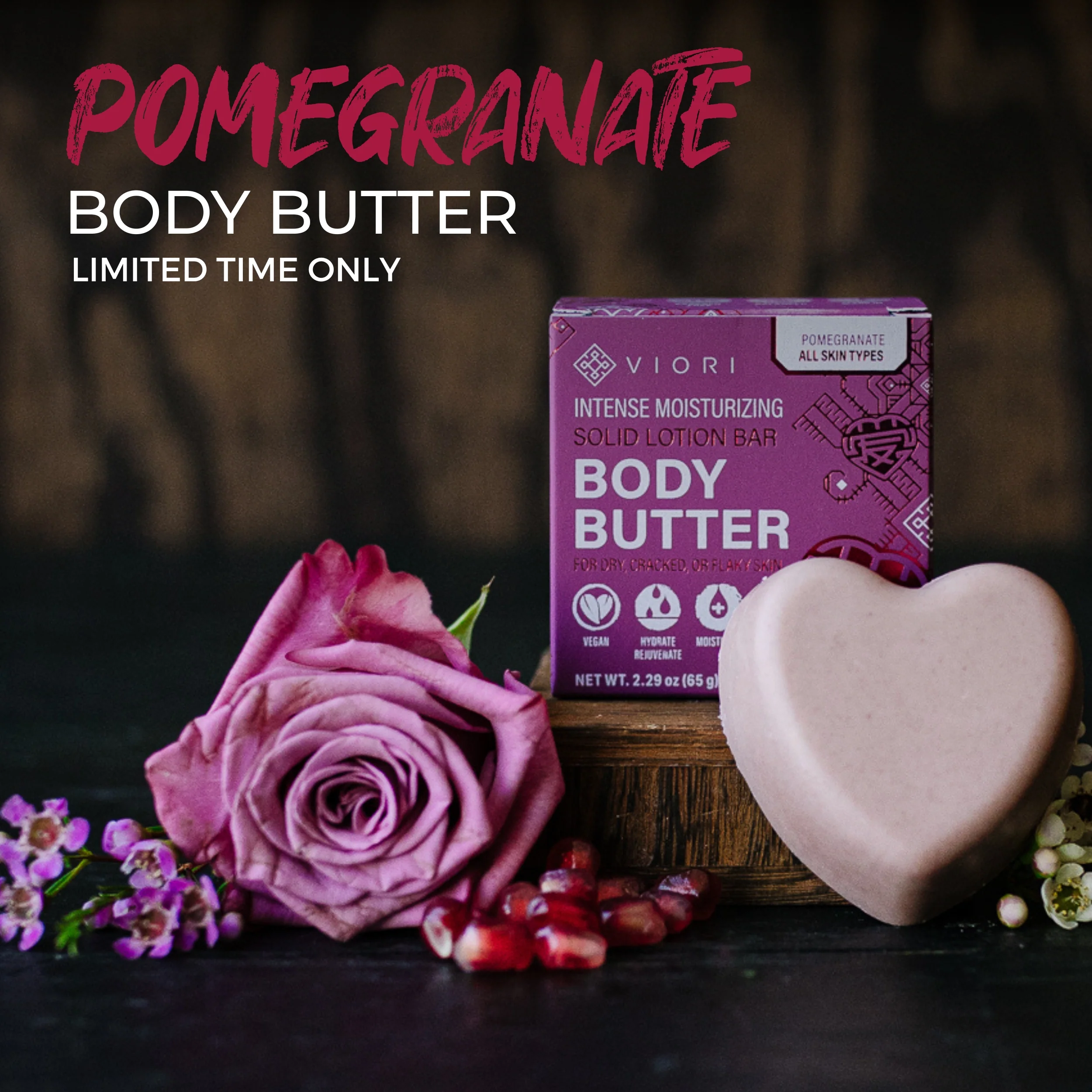 2-Pack Pomegranate Body Butter Bar - Image 3