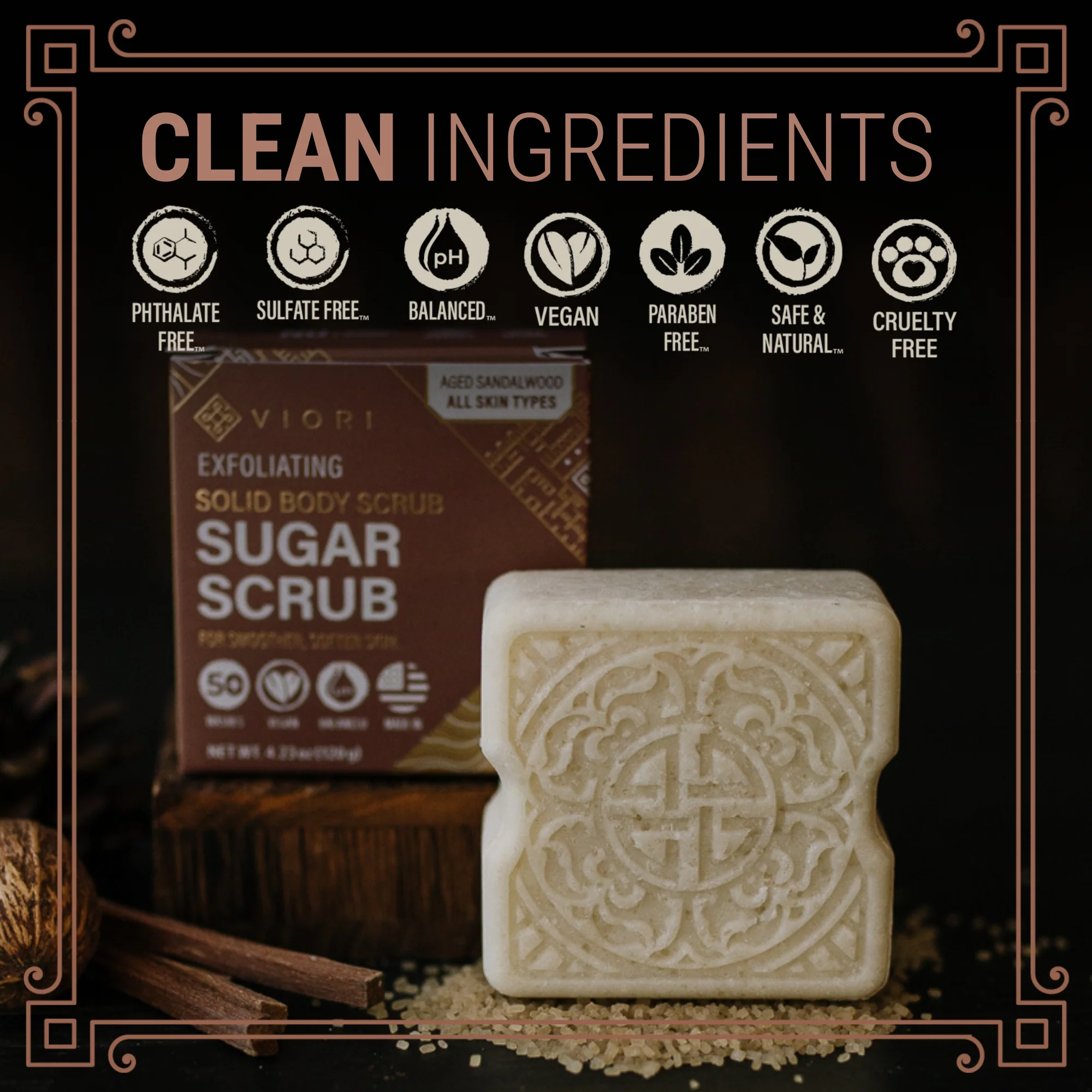 Men's Sandalwood Body Scrub Bar - Image 6