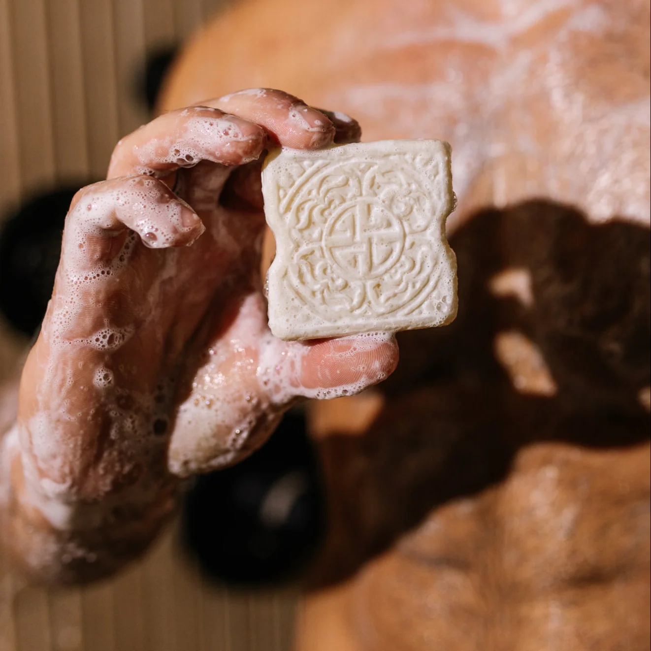 Men's Sandalwood Body Scrub Bar - Image 7