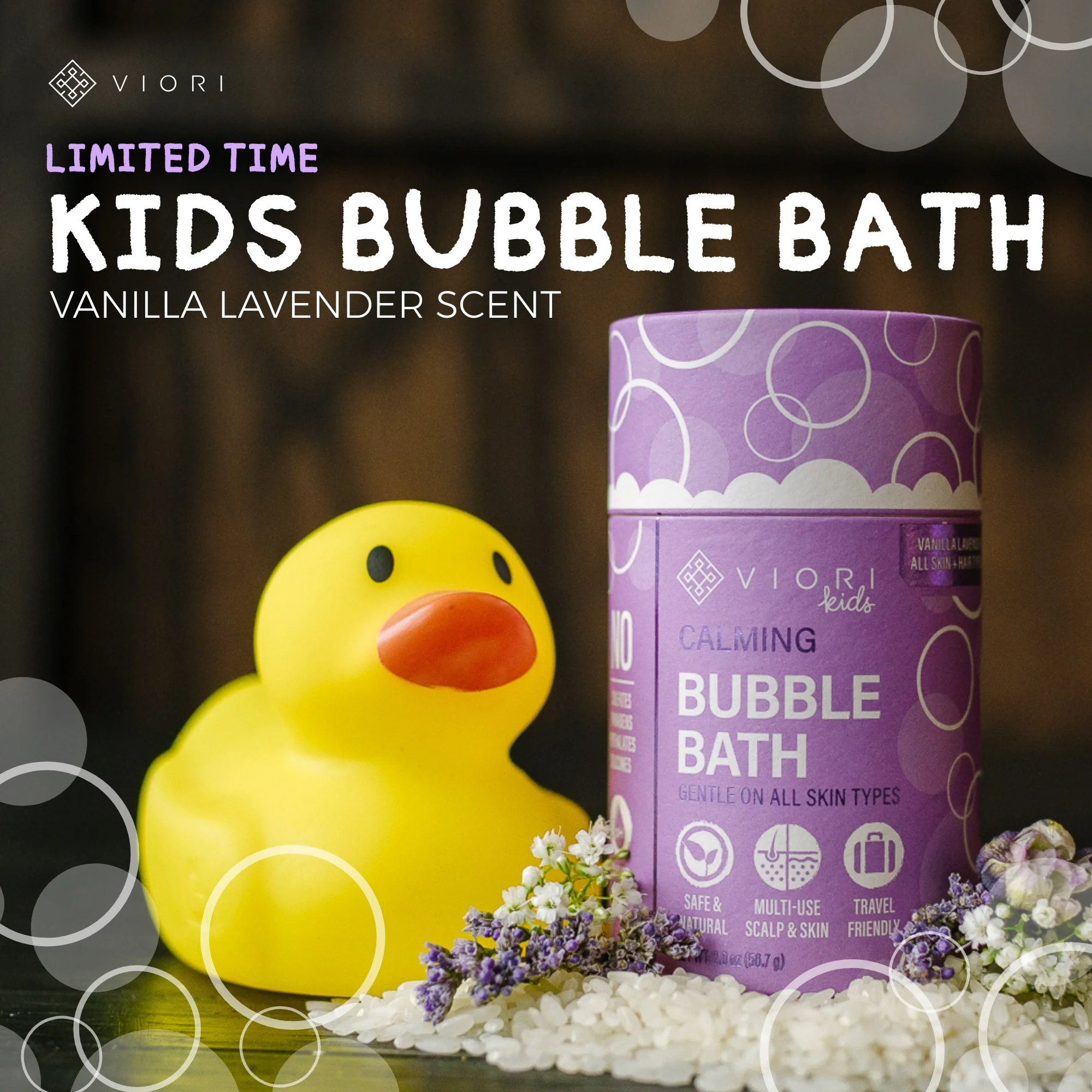 LIMITED Kids' Bubble Bath | Vanilla Lavender - Image 3