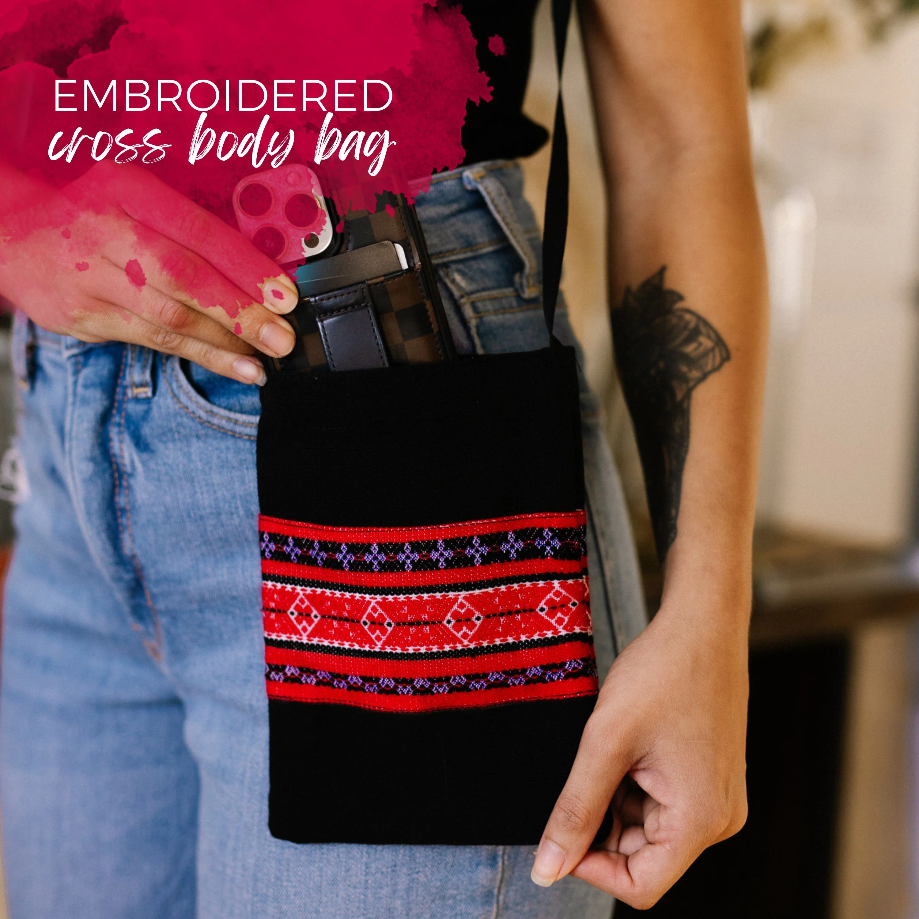 LIMITED Red Yao Embroidered Bag - Image 8