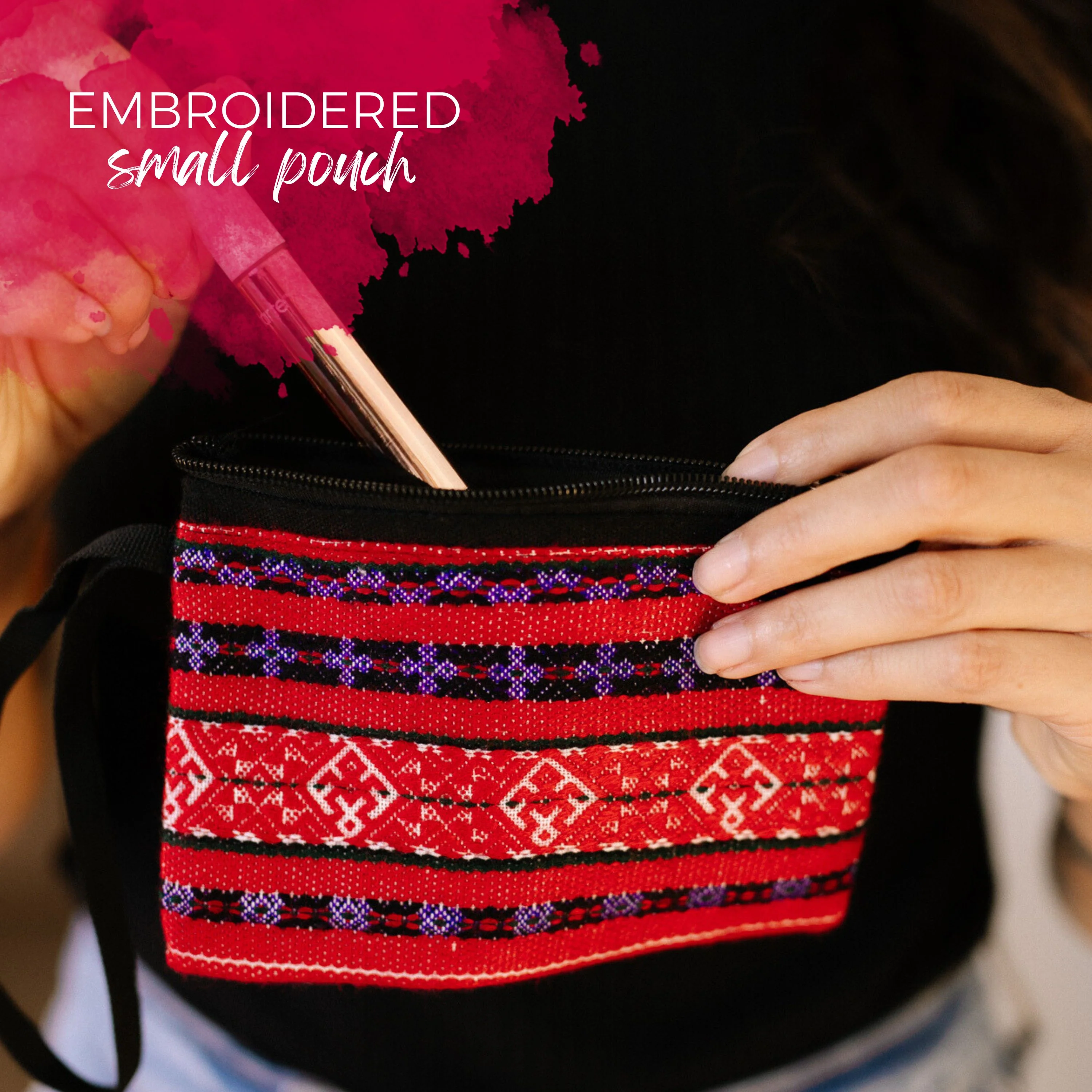 LIMITED Red Yao Embroidered Bag - Image 9