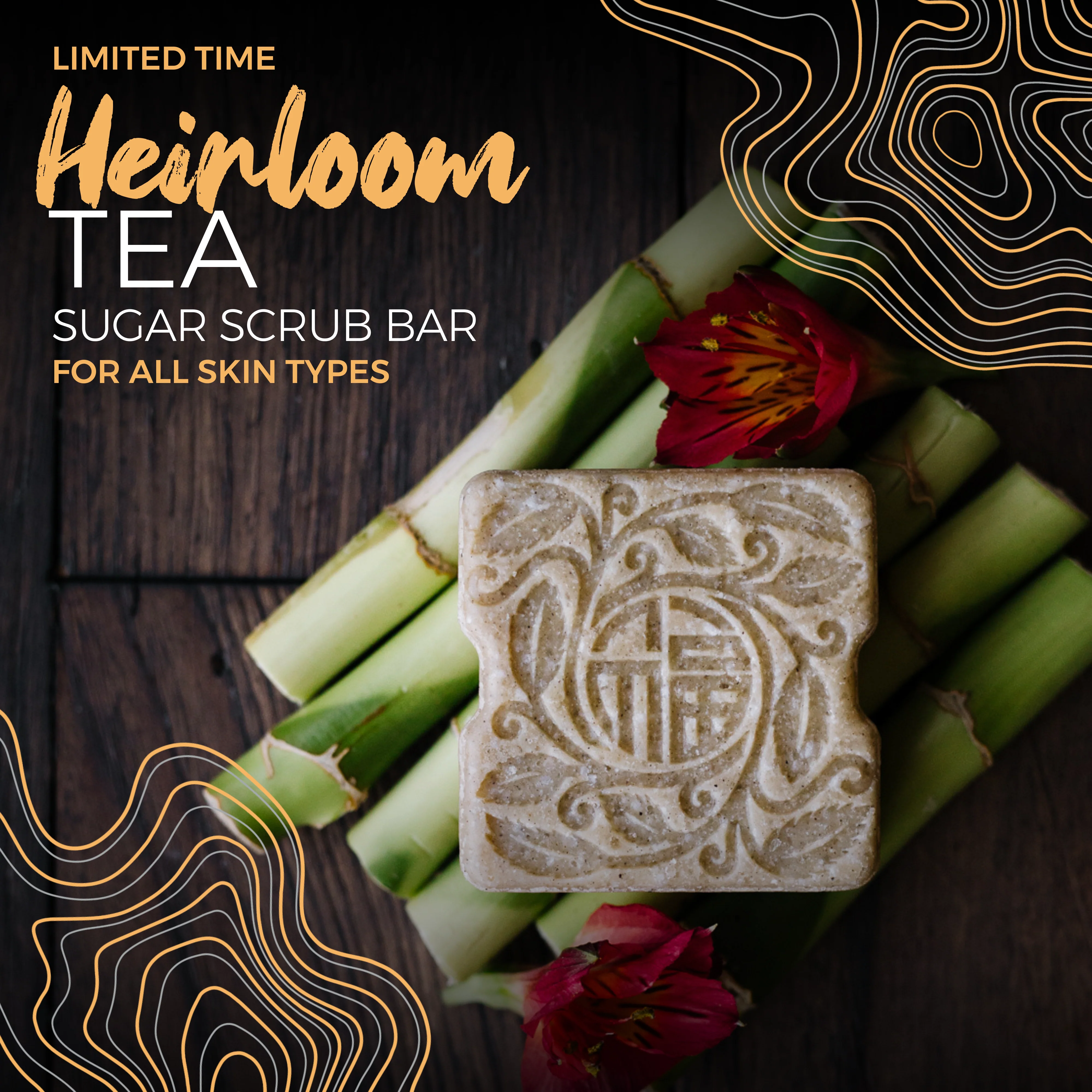 LIMITED Sugar Scrub Bar | Heirloom Tea - Image 3