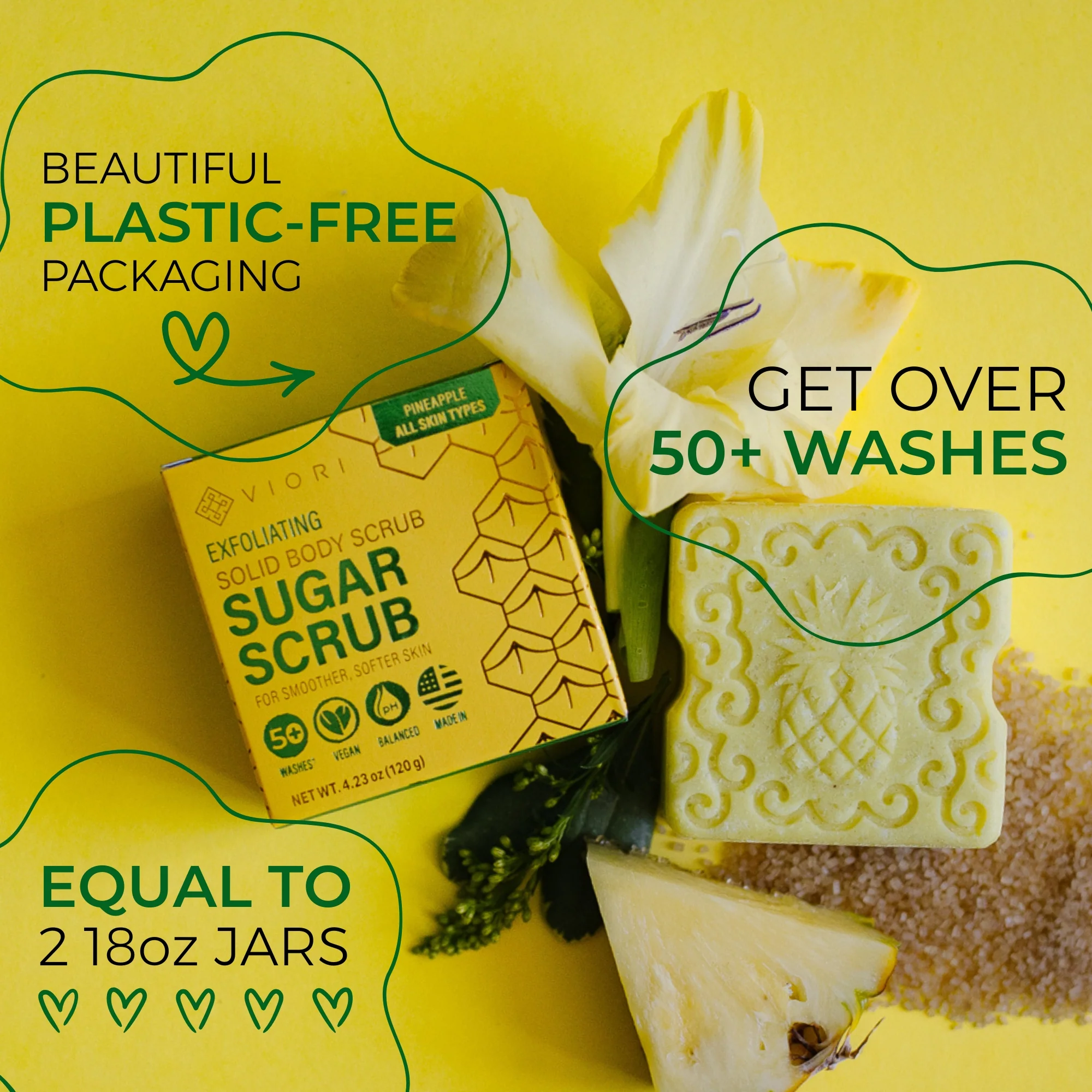 Pineapple Sugar Scrub Bar - Image 7