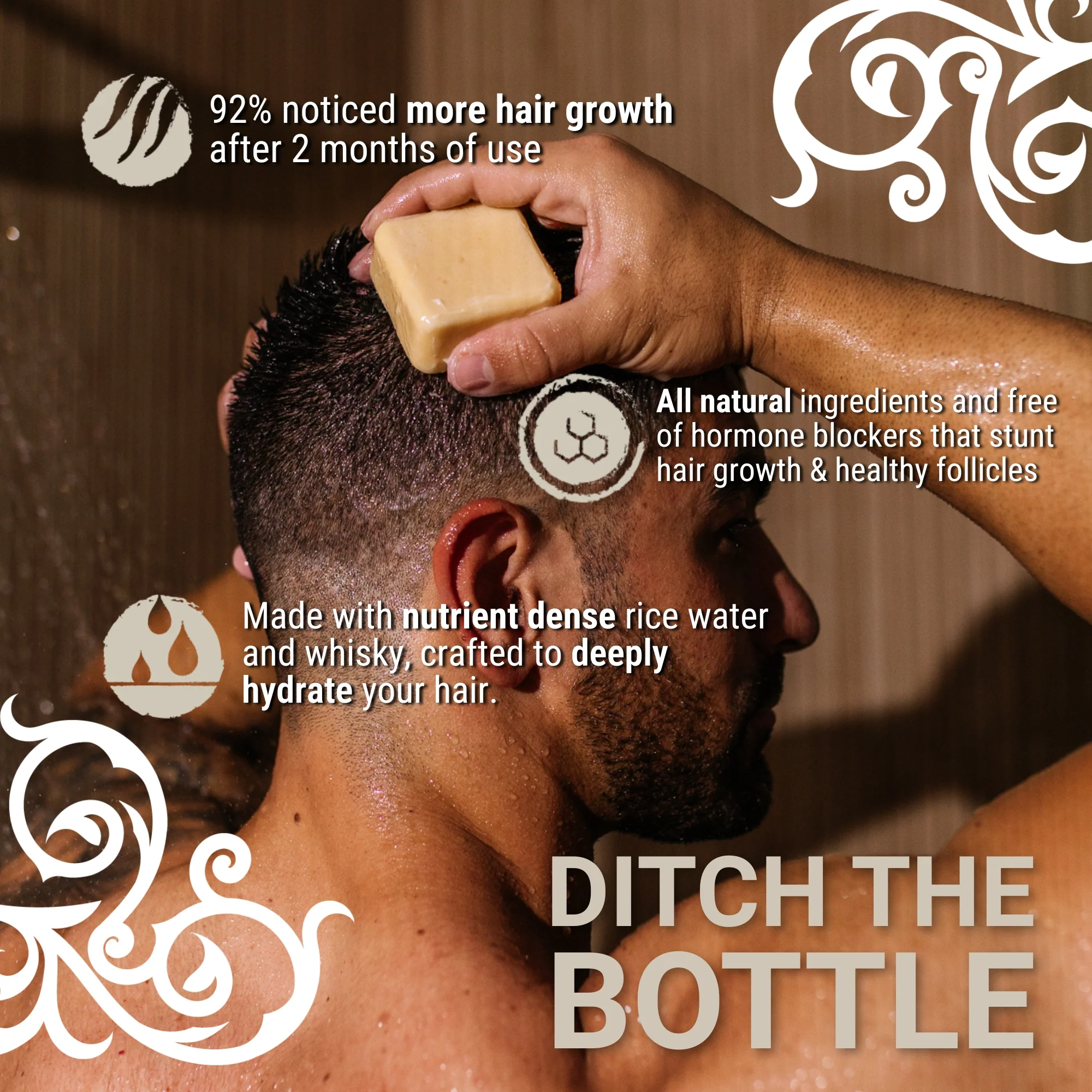 Men’s Conditioner Bar for Oily Hair - Citron Ginger - Image 4